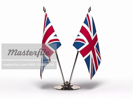 Miniature Flag of United Kingdom (Isolated)