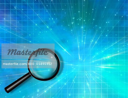 Glass magnify background