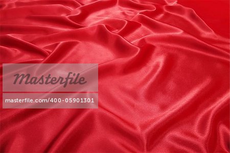 Beautiful red silk cloth is the fabrics texture