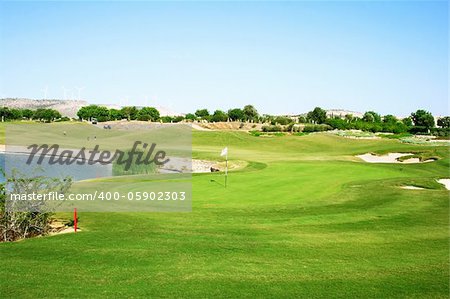 Golf field in Cyprus.