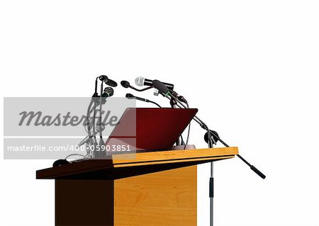 Seminar speech podium