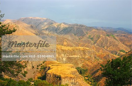 Armenian mountains near Garni city