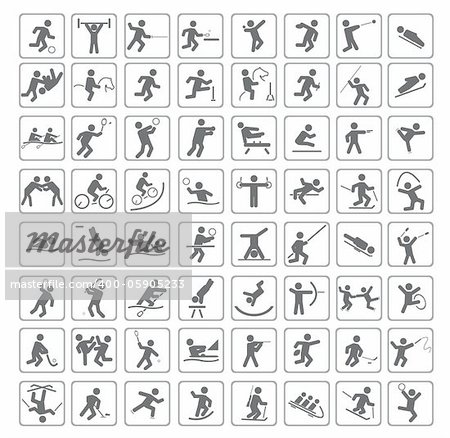 Set of sport icons. Vector illustration for you design