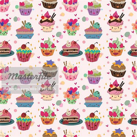 seamless cake pattern