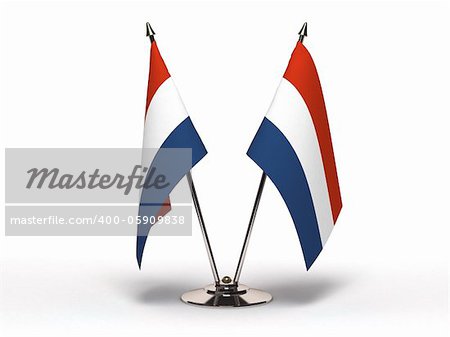 Miniature Flag of Netherland  (Isolated with clipping path)