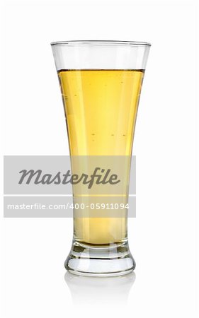 Apple juice isolated on a white background. Clipping Path