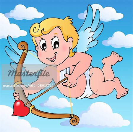 Valentine Cupid theme 2 - vector illustration.