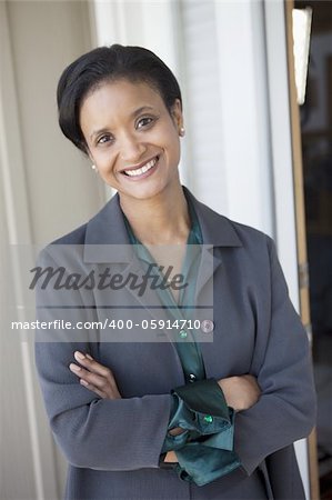 Stylish Black businesswoman