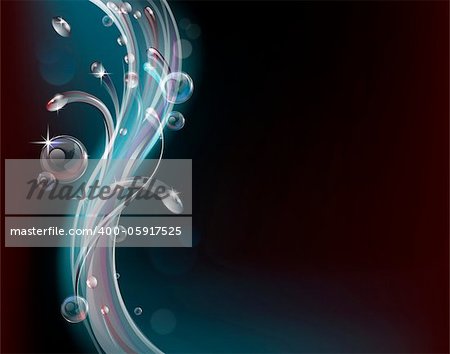 Contemporary style water abstract background graphic design