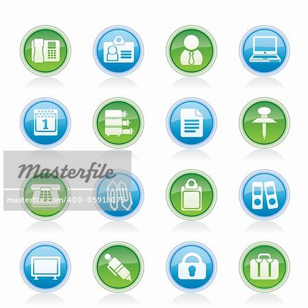 Business and Office icons - vector icon set