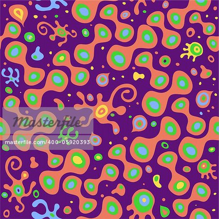 vector seamless abstract doodle hand-drawn pattern