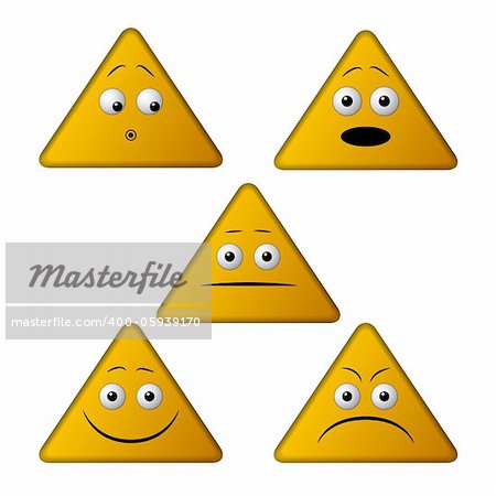 Triangle emoticons