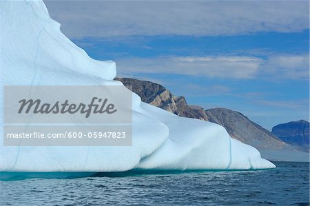 Iceberg, Nanortalik Kujalleq, Kejser Franz Joseph Fjord, Groenland