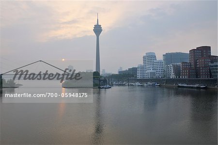 Media Harbour, Düsseldorf, Rhénanie du Nord Westphalie, Allemagne