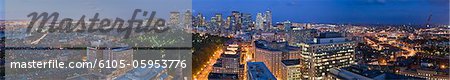 Panorama of Boston as viewed from Boylston Street, Boston, Massachusetts, USA