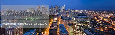 Panorama of Boston as viewed from Boylston Street, Boston, Massachusetts, USA