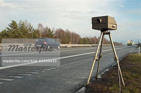 Speed limit enforcement on German motorway