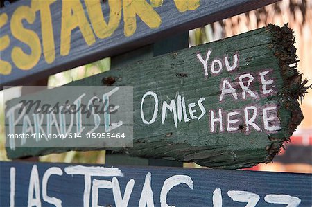 Paradise sign, Grand Cayman, Cayman Islands Paradise sign, Grand Cayman, Cayman Islands