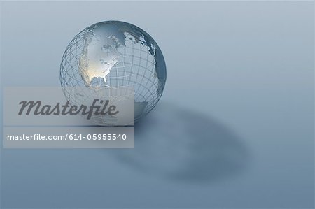 Modèle de grille de globe 3D