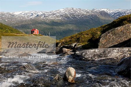 Landscape at Roldalsfjellet near Roldal, Hardangervidda, Hordaland, Norway, Scandinavia, Europe