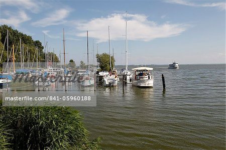 Harbour of Baltic Sea spa of Bansin, Usedom, Mecklenburg-Western Pomerania, Germany, Europe
