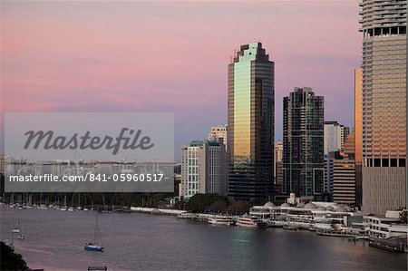 Brisbane River und Stadt Zentrum, Brisbane, Queensland, Australien, Pazifik