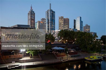 Centre ville et la Yarra River, Melbourne, Victoria, Australie, Pacifique