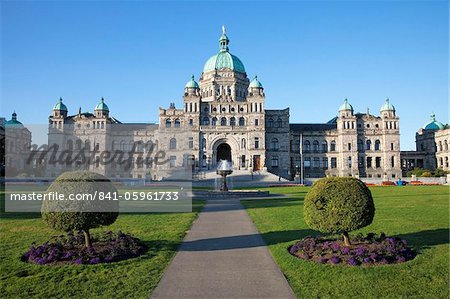 Bâtiment du Parlement, Victoria, île de Vancouver, en Colombie-Britannique, Canada, Amérique du Nord