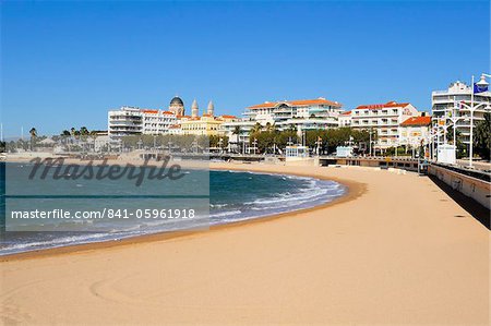 Plage Beaurivage (beach), St. Raphael, Provence, Cote d'Azur, France, Mediterranean, Europe