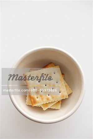 Soda Crackers in Bowl