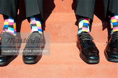 Geprüfte Socken und Kleid Schuhe Geprüfte Socken und Kleid Schuhe