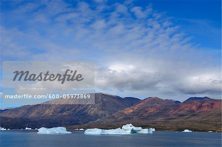 Eisberg, Harefjorden, Scoresby Sund, Grönland