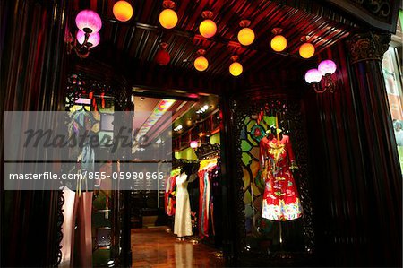 Chinese dress boutique in Central, Hong Kong
