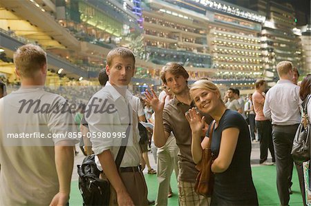 At the Happy Valley Jockey Club, Hong Kong