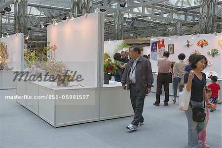 Exposition d'arrangement de fleurs qui s'est tenue à City Plaza, Taikoo Shing, Hong Kong