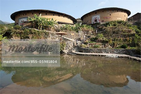 Hakka Tolou au village de Chuxi, Yongding, Fujian, Chine