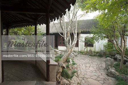 Corridor, Garden to Liuyuan, Suzhou, Jiangsu Province, China