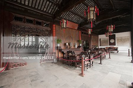 Pavillon de jardin pour Liuyuan, Suzhou, Jiangsu Province, Chine