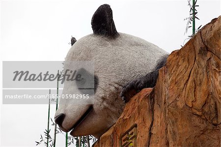 Village de panda géant à Ocean Park, Hong Kong