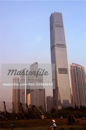 International Commerce Centre and luxurious apartments at West Kowloon, Hong Kong