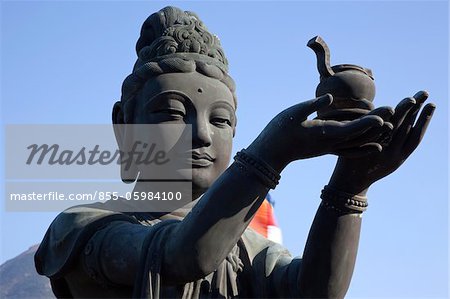 Buddhist statues at Ngon Ping, Po Lin monastery, Lantau Island, Hong Kong