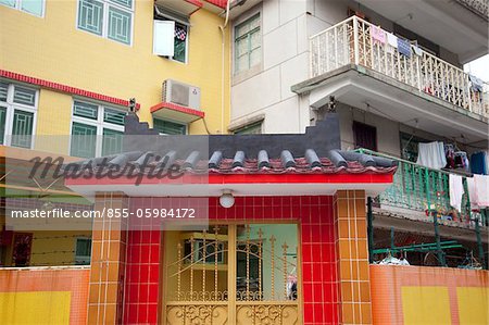 Residential buildings at Kam Tin, New Territories, Hong Kong