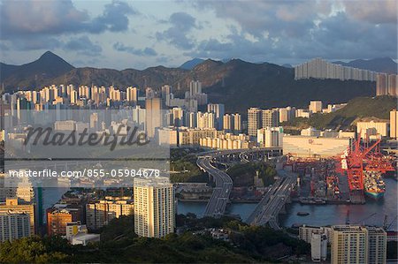 Overlooking Kwai Chung and Tsuen Wan, Hong Kong