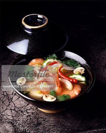 chinesische Garnelen Suppe