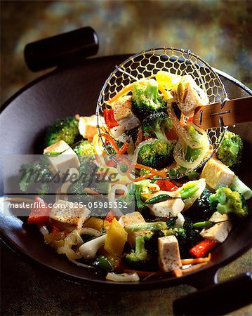Poêlée de légumes et Tofu