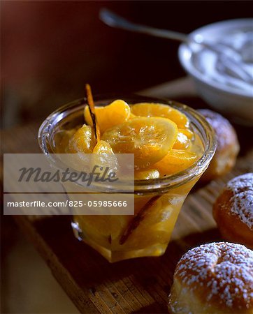 confiture de mandarine, vanille et citron confit