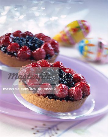 Summer fruit tartlets