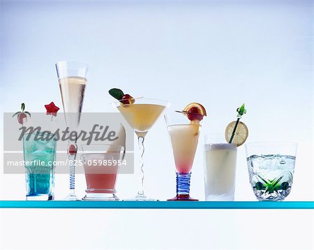 Assorted cocktails