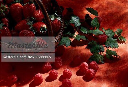 Strawberries and raspberries