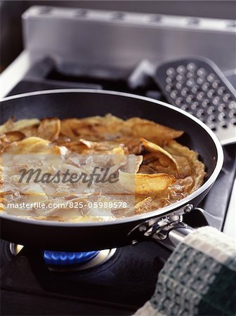 Omelett mit Kartoffeln